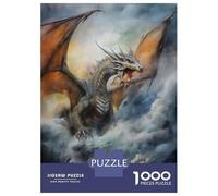 Jigsaw Puzzle 1000 Pieces Angry Dragon Jigsaws for Adults Brain Teaser Game Improve Memory Deal As Gifts for The Whole Family 70x50cm/1000pcs