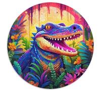 Jigsaw Puzzle 1000 Pieces Animal Nile Crocodiles Puzzle 1000 Pieces Jigsaw Ideal for Lover,Perfect Christmas,New Year,Valentine's Gift (67.5x67.5cm)
