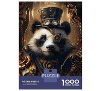 Jigsaw Puzzle 1000 Pieces Animal Steampunk Panda Puzzles for Adults Toy Wall Decor Hand Speed Race Deal As Gifts for The Whole Family 70x50cm/1000pcs