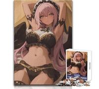Jigsaw Puzzle 1000 Pieces Anime Girl with Wings Lying Down Toys Educational Games Analysis And Logic Secret Santa Gifts Size 38x52cm