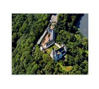 Jigsaw Puzzle 1000 Pieces，Arnstein Abbey on the Lahn near Seelbach，Large Family Puzzle Game Artwork for Adults Teens（50x70cm）-AX95