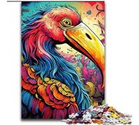 Jigsaw Puzzle 1000 Pieces Art Psychedelic Flamingo Difficult Puzzles for Adults Perfect for Home & Office Decor, Parties, Birthdays (Szie 26x38cm)
