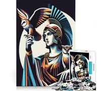 Jigsaw Puzzle 1000 Pieces Athena Wpap Pop Art, Brain Teaser Game, Birthday Present, with Fully Interlocking Randomly Shaped Pieces 38x52cm