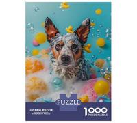 Jigsaw Puzzle 1000 Pieces Australian Cattle Dog Puzzles for Adults Toy Wall Decor Hand Speed Race Deal As Gifts for The Whole Family 70x50cm/1000pcs