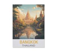 Jigsaw Puzzle 1000 Pieces，Bangkok Thailand，Paper Children Toys Decompression Game（50x70cm）-FN17