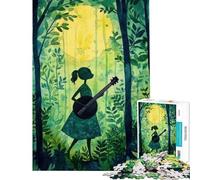 Jigsaw Puzzle 1000 Pieces Banjo Rhythms Jigsaws for Adults Brain Teaser Game Staycation Kill Time for Birthday, Chrismas (Size 50x75cm)