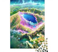 Jigsaw Puzzle 1000 Pieces Beautiful Sight Of A Lake Square Puzzles for Adults And Paper Puzzles Home Decoration Puzzle Toys 38x26cm/1000pcs