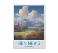 Jigsaw Puzzle 1000 Pieces，Ben Nevis Scotland，Paper Adult Toys Decompression Game（38x26cm）-G66