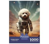 Jigsaw Puzzle 1000 Pieces Bichon Frise Mars Jigsaws for Adults Brain Teaser Game Improve Memory Deal As Gifts for The Whole Family 38x26cm/1000pcs