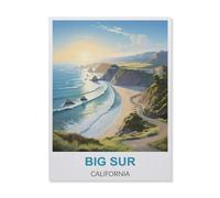 Jigsaw Puzzle 1000 Pieces，Big Sur California，Wood Children Toys Decompression Game（75x50cm）-C41