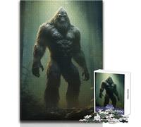 Jigsaw Puzzle 1000 Pieces Bigfoot in Forest Animals Toys Educational Games Analysis And Logic Secret Santa Gifts Size 38x26cm