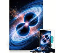 Jigsaw Puzzle 1000 Pieces Binary Star Collision Exact Cut Play Logic Game Play Relax Time Game Xmas Art Gift (38x26cm)