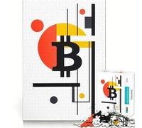 Jigsaw Puzzle 1000 Pieces Bitcoin Crypto Blockchain Exact Cut Play Logic Game Play Relax Time Game Xmas Art Gift (38x26cm)