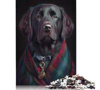 Jigsaw Puzzle 1000 Pieces 'Black Labrador Portrait Square Puzzles for Adults And Wooden Puzzles Home Decoration Puzzle Toys 1000pcs (75x50cm)