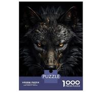 Jigsaw Puzzle 1000 Pieces Black Wolf of Luxury Puzzles for Adults Toy Wall Decor Hand Speed Race Deal As Gifts for The Whole Family 70x50cm/1000pcs