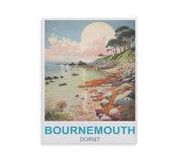Jigsaw Puzzle 1000 Pieces,Bournemouth, Dorset,Large Family Puzzle Game Artwork for Adults Teens(75x50cm)-GQ94