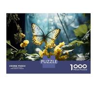Jigsaw Puzzle 1000 Pieces Butterfly Garden Decor Ideas-1 Puzzles for Adults Toy Wall Decor Hand Speed Race Deal As Gifts for The Whole Family 52x38cm/1000pcs
