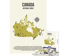 Jigsaw Puzzle 1000 Pieces Canada National Parks Jigsaws for Adults Puzzle Pattern Assembly Educational Challenge Birthday Present, Gifts, (50x75cm)