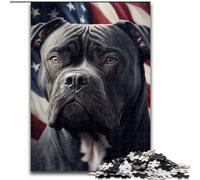 Jigsaw Puzzle 1000 Pieces Cane Corso America USA Jigsaw Puzzle Made of Wood, for Birthdays, Holidays, And Home Decor 1000pcs(50x75cm)