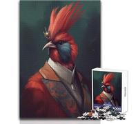 Jigsaw Puzzle 1000 Pieces Cardinal Folklore Toys Educational Games Analysis And Logic Secret Santa Gifts Size 38x26cm