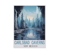 Jigsaw Puzzle 1000 Pieces，Carlsbad Caverns National Park Vintage Travel Posters，Large Family Puzzle Game Artwork for Adults Teens（50x70cm）-M41