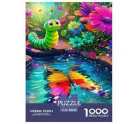 Jigsaw Puzzle 1000 Pieces Caterpillars Become Butterflies Jigsaw 38x26cm/1000pcs Gift For Kids Stress Reliever Educational Games DIY Cardboard