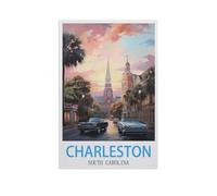 Jigsaw Puzzle 1000 Pieces，Charleston South Carolina，Large Family Puzzle Game Artwork for Adults Teens（38x26cm）-GI74