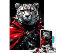 Jigsaw Puzzle 1000 Pieces Cheetah Crimson Warrior Jigsaws for Adults Relax Games Analysis And Logic Deal As Gifts for The Whole Family (Size 50x75cm)