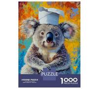 Jigsaw Puzzle 1000 Pieces Chef Koala's Delight Puzzles for Adults Toy Wall Decor Hand Speed Race Deal As Gifts for The Whole Family 52x38cm/1000pcs