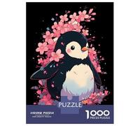 Jigsaw Puzzle 1000 Pieces Cherry Flower Penguin Jigsaws for Adults Brain Teaser Game Improve Memory Deal As Gifts for The Whole Family 70x50cm/1000pcs