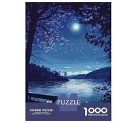 Jigsaw Puzzle 1000 Pieces Cherry Springs Night Sky Jigsaws for Adults Brain Teaser Game Improve Memory Deal As Gifts for The Whole Family 52x38cm/1000pcs