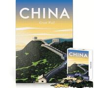 Jigsaw Puzzle 1000 Pieces China Travel Poster Wall Tight Fit Play Creative Brain Game Chill Play Time Xmas Scene Art (50x75cm)