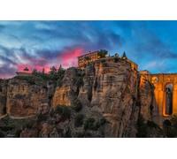 Jigsaw Puzzle 1000 Pieces City Of Ronda Malaga Province Spain Sunset Cliff Photo Family Fun Jigsaws Puzzles 1000 Pieces for Adults Gifts Challenging Puzzle Games