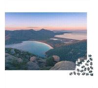 Jigsaw Puzzle 1000 Pieces Coastal Mountain View Puzzles 52x38cm/1000pcs Gift For Kids Challenging Creative Educational Games DIY Cardboard