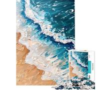 Jigsaw Puzzle 1000 Pieces Coastal Texture Symphony Jigsaws for Adults Relax Games Analysis And Logic Deal As Gifts for The Whole Family (Size 38x52cm)