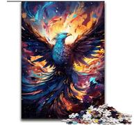 Jigsaw Puzzle 1000 Pieces Color Fantasy Phoenix Made of Wood, Idea, Humorous Artwork, Detailed Artwork 50x75cm for Birthday Holiday Christmas