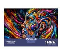 Jigsaw Puzzle 1000 Pieces Colorful Abstract Art Puzzles for Adults Toy Wall Decor Hand Speed Race Deal As Gifts for The Whole Family 70x50cm/1000pcs