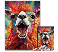 Jigsaw Puzzle 1000 Pieces Colorful Alpacas Puzzles for Adults Relaxing Entertainment, Home Decor 50x75CM/19.68x29.52inch