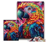 Jigsaw Puzzle 1000 Pieces Colorful Art Parrot Challenging Puzzles Size 26x38cm Intricate Design for Teenagers, DIY Decor, And Brain-Boosting Fun