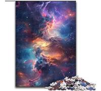 Jigsaw Puzzle 1000 Pieces Colorful Cosmic Made of Wood, Idea, Humorous Artwork, Detailed Artwork 50x75cm for Birthday Holiday Christmas