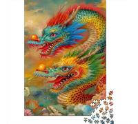 Jigsaw Puzzle 1000 Pieces Colorful Dragon Myth Jigsaw 52x38cm/1000pcs Gift For Kids Challenging Creative Educational Games DIY Cardboard