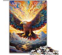 Jigsaw Puzzle 1000 Pieces Colorful Eagle Jigsaws 1000 Pieces for Adults Family Interactive Game, DIY Home Decor Brain Challenge Gift 50x75cm