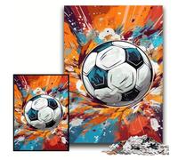 Jigsaw Puzzle 1000 Pieces Colorful Football Jigsaws 1000 Pieces for Adults Family Interactive Game, DIY Home Decor Brain Challenge Gift Size 50x75cm