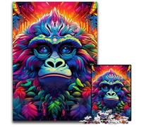 Jigsaw Puzzle 1000 Pieces Colorful Gorillas Puzzles for Adults Relaxing Entertainment, Home Decor 26X38CM/10.23x14.96inch