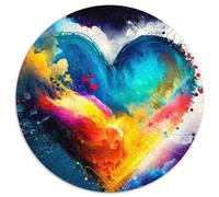 Jigsaw Puzzle 1000 Pieces Colorful Heart Cardboard Jigsaw Puzzles for Adults for Holidays & Birthdays (67.5x67.5cm)