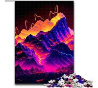 Jigsaw Puzzle 1000 Pieces Colorful Mountain Impossible Jigsaw Puzzles for Adults size 26x38cm Birthday Gift Idea, Challenging Brain Teaser Game