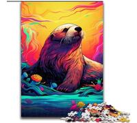 Jigsaw Puzzle 1000 Pieces Colorful Seal Jigsaw Puzzles 1000 Pieces for Adults Develops Hand-Eye Coordination Skills, Perfect for Birthday Gifts (Szie 50x75cm)