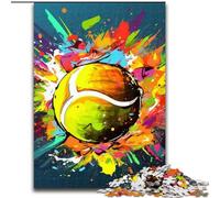 Jigsaw Puzzle 1000 Pieces Colorful Tennis 1000 Piece Jigsaw Family Fun Craft, Perfect for Birthdays, Holidays (Size 50x75 cm)