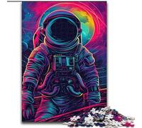 Jigsaw Puzzle 1000 Pieces Colourful Astronauts Jigsaw Puzzle Made of cardboard,Brain Challenge Gift, Educational Activity for Teenagers 1000pcs(26x38cm)