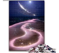 Jigsaw Puzzle 1000 Pieces Colourful Dream Beach Made of Wood, Unique DIY Home Decor Gift Idea 50x75cm for Teenager & Families, Perfect DIY Decor & Brain-Teasing Challenge
